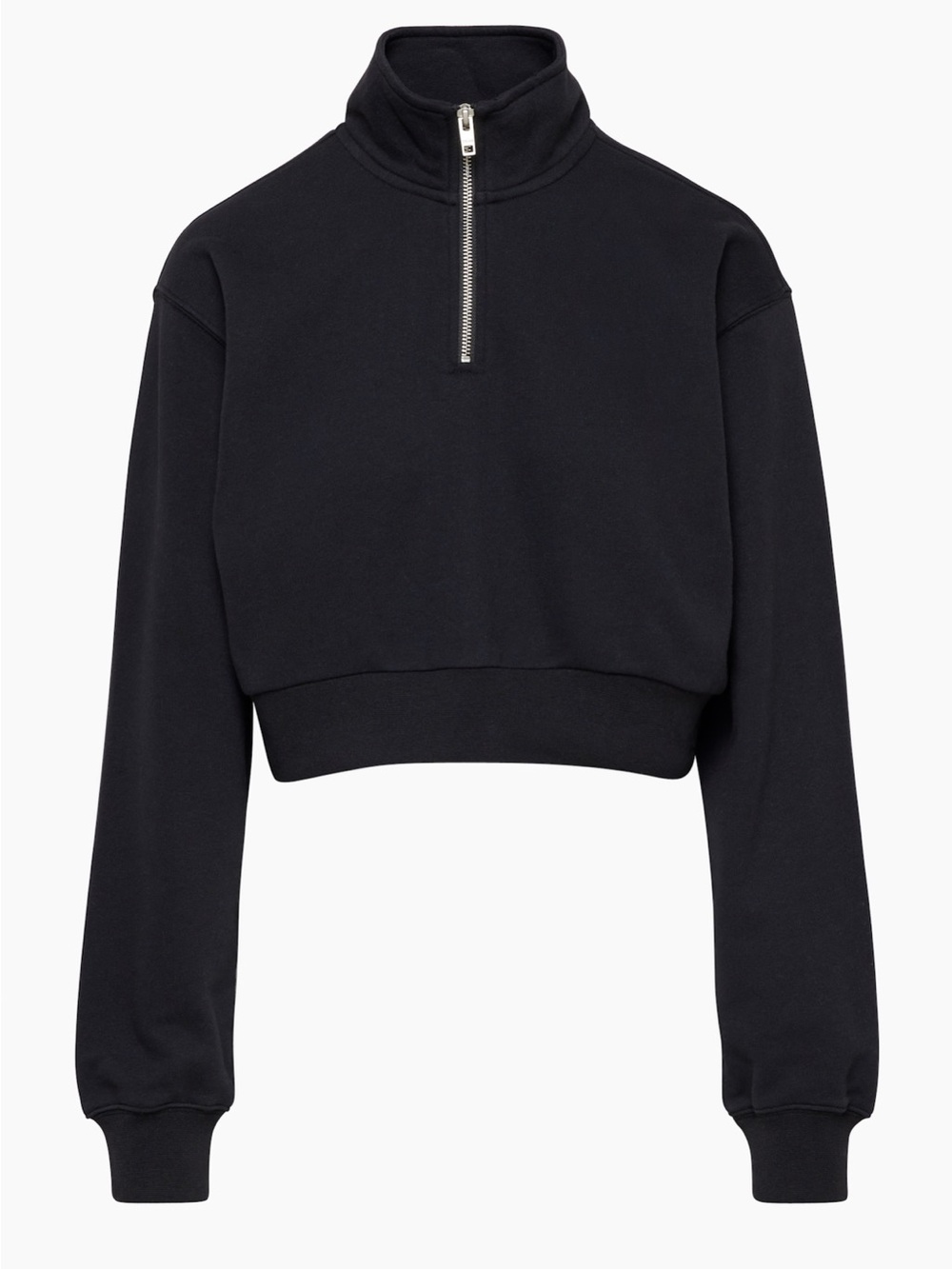 Aritzia Black Half-Zip Sweatshirt